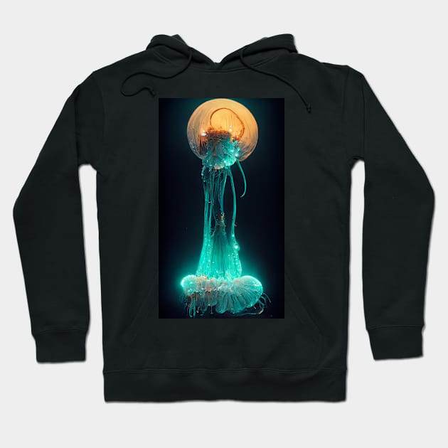 Jellyfish in bloom Hoodie by Expedition-AI